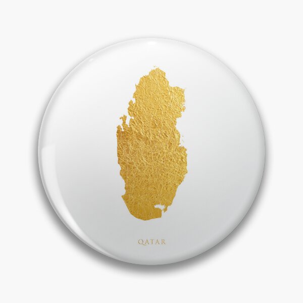 Item preview, Qatar Gold Map designed and sold by ArtPrints.