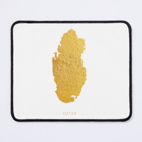 Item preview, Qatar Gold Map designed and sold by ArtPrints.