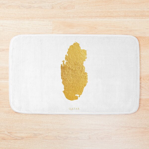 Item preview, Qatar Gold Map designed and sold by ArtPrints.