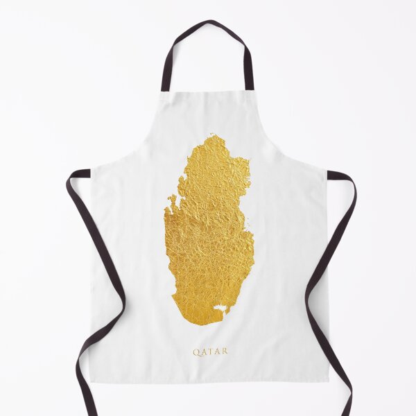 Item preview, Qatar Gold Map designed and sold by ArtPrints.