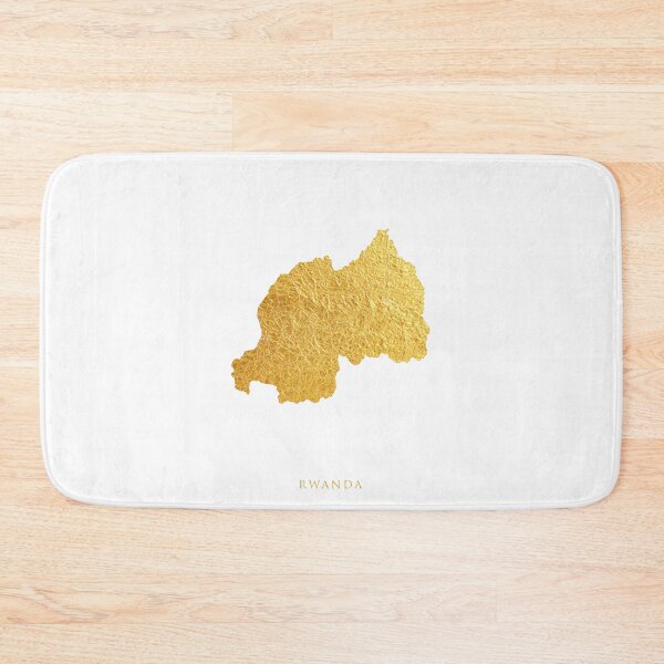 Item preview, Rwanda Gold Map designed and sold by ArtPrints.