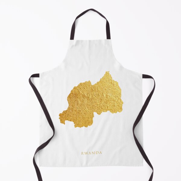 Item preview, Rwanda Gold Map designed and sold by ArtPrints.