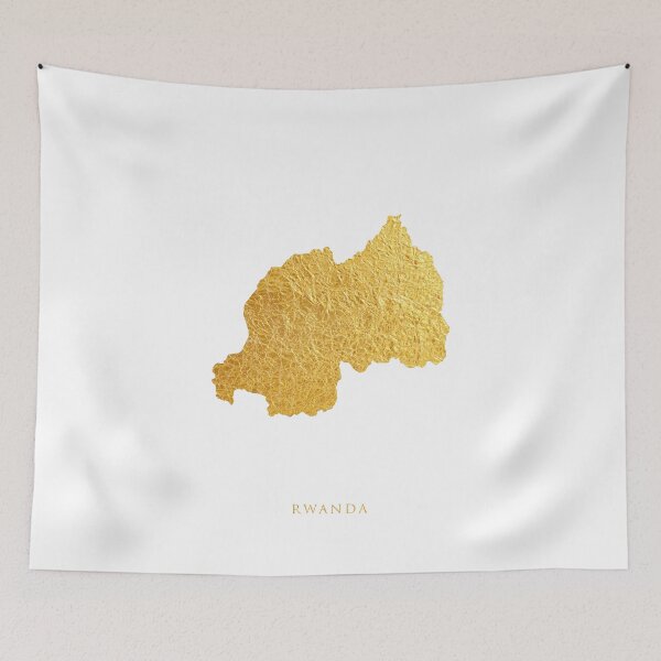 Item preview, Rwanda Gold Map designed and sold by ArtPrints.