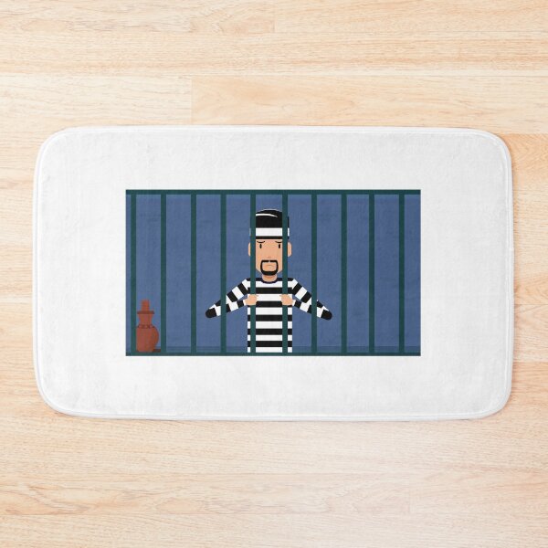 Item preview, a sad prisoner in jail designed and sold by warnepshop.