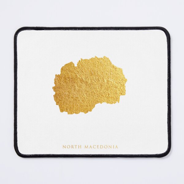 Item preview, North Macedonia Gold Map designed and sold by ArtPrints.