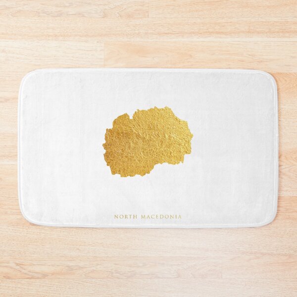 Item preview, North Macedonia Gold Map designed and sold by ArtPrints.