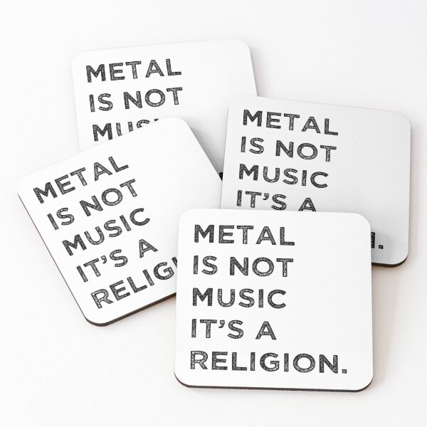 Item preview, Metal is not music it's a religion l Quote design designed and sold by MarieBlly.