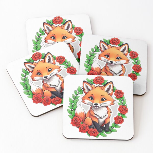 Item preview, Cute Flower Fox designed and sold by Bunmigraphics .