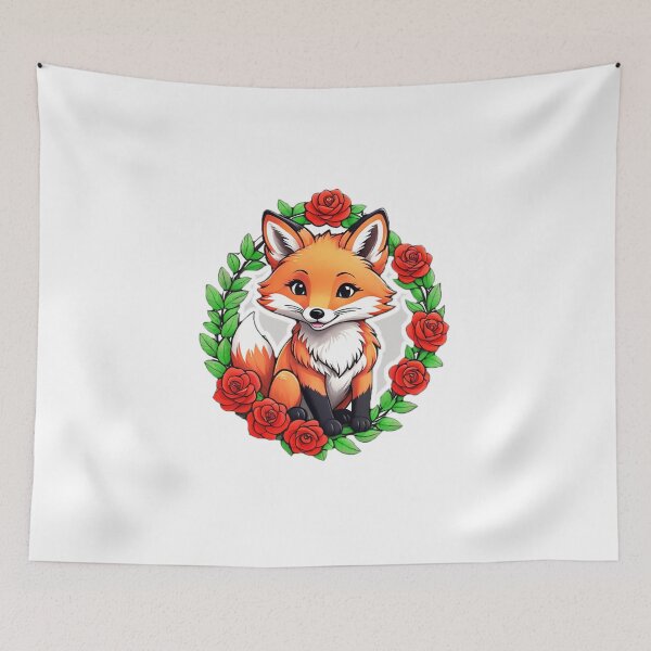 Artikelvorschau, Süßer Blumenfuchs entworfen und verkauft von Bunmigraphics .