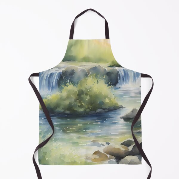 Item preview, Twin Waterfalls in Forest designed and sold by CalmnessbyChoice.