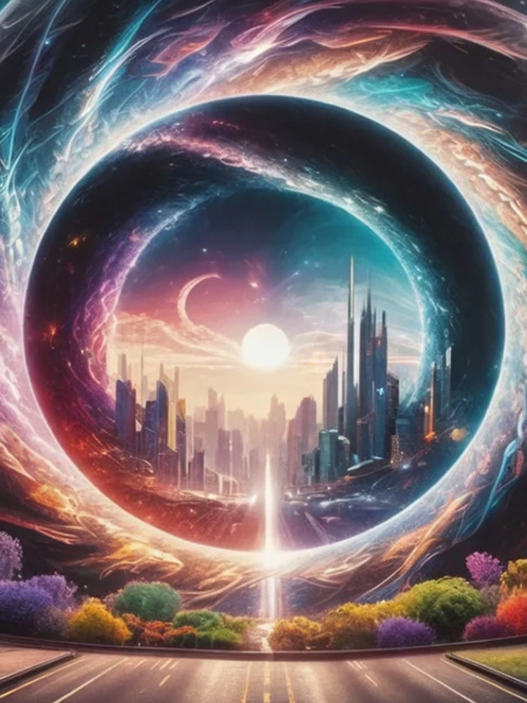 Thumbnail 4 of 4, iPhone Case, Dimensional Rift: Stargates designed and sold by eXtraHumans.