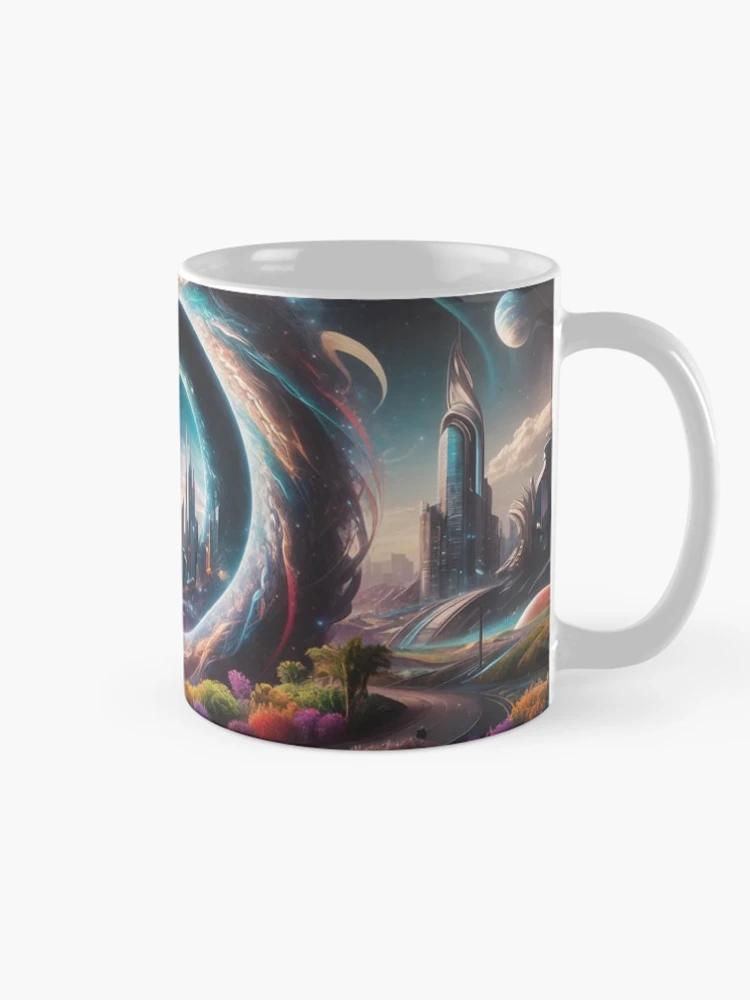 Thumbnail 3 of 6, Coffee Mug, Dimensional Rift: Stargates designed and sold by eXtraHumans.