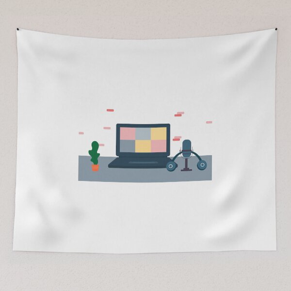 Item preview, laptop and headphone  designed and sold by warnepshop.
