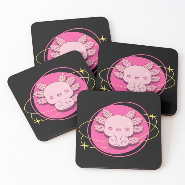 Item preview, adorable pink oxolotl, cute kawaii ocean pet  designed and sold by LWOI.