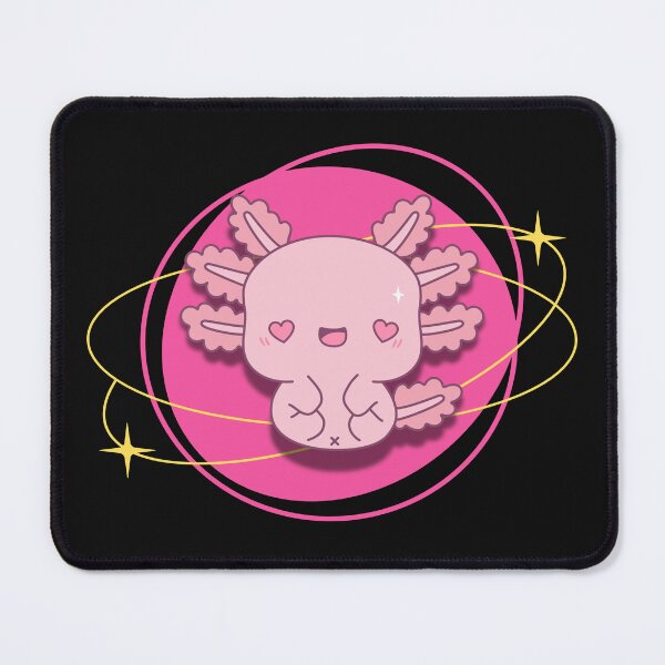 Item preview, adorable pink oxolotl, cute kawaii ocean pet designed and sold by LWOI.