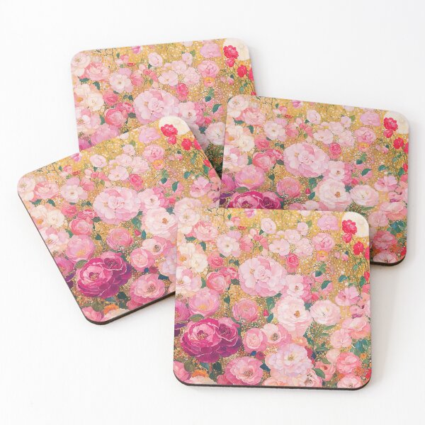 Item preview, Klimt Pink Flower Garden designed and sold by maniacfitness.