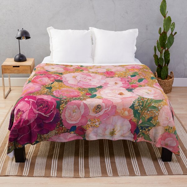 Item preview, Klimt Pink Flower Garden designed and sold by maniacfitness.