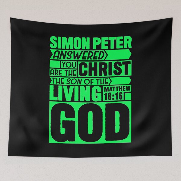 Item preview, Matthew 16:16 You are the Christ the Son of the living God designed and sold by plushism.