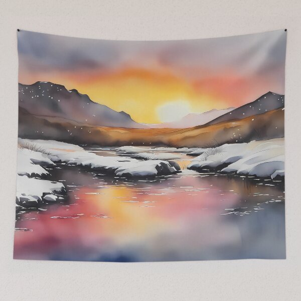 Item preview, Snow at Sunrise designed and sold by CalmnessbyChoice.