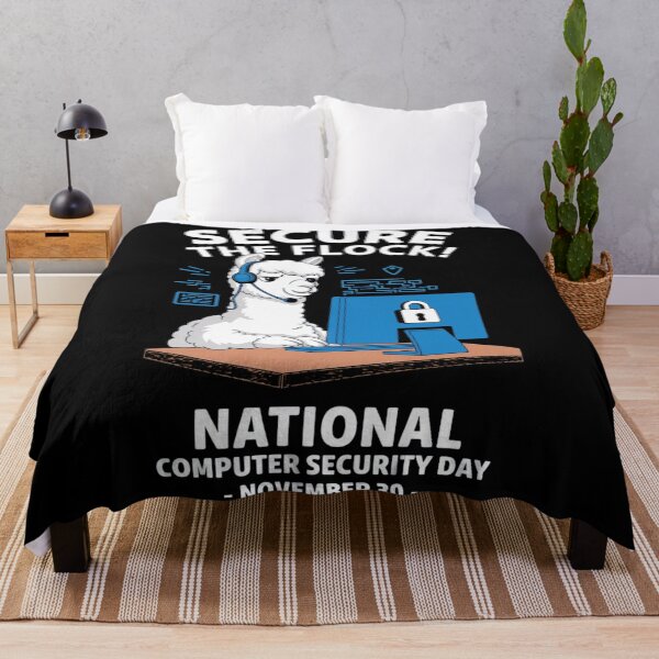 Item preview, Secure the Flock! National Computer Security Day Alpaca Design designed and sold by Kashear.