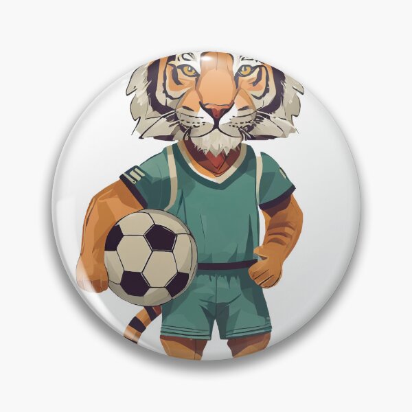 Item preview, Tiger mit Fußball designed and sold by BysonDesigns.