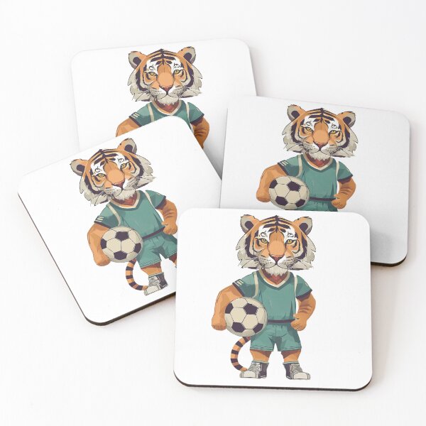 Item preview, Tiger mit Fußball designed and sold by BysonDesigns.