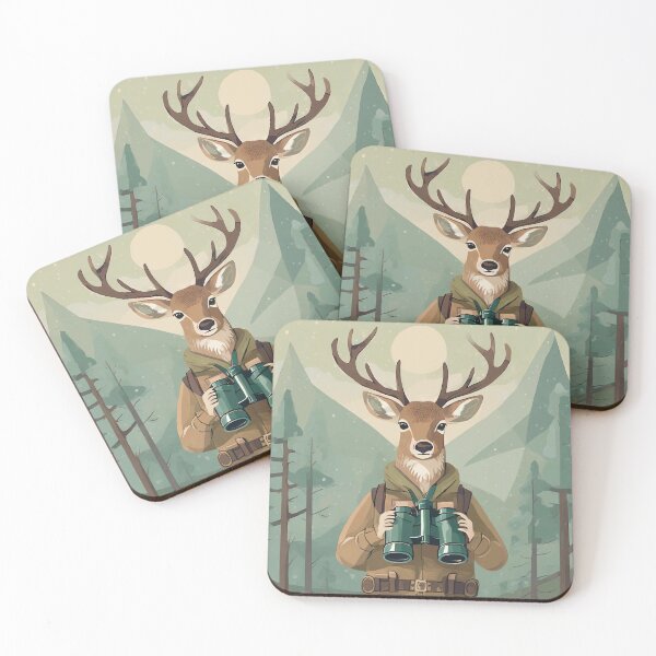 Item preview, Reh als Jäger designed and sold by BysonDesigns.