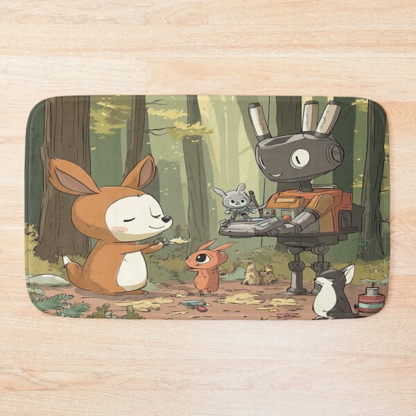 Item preview, Animals in forest with a robot designed and sold by Dadziosz.