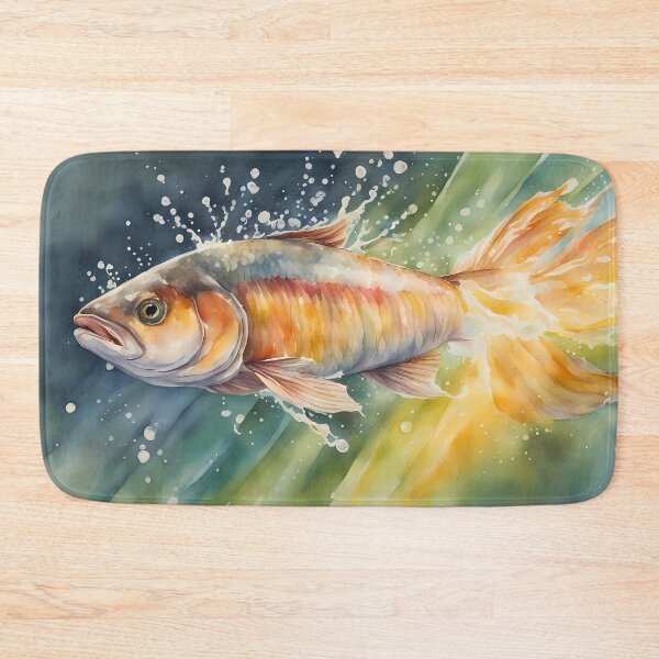 Item preview, Natural Fish in Wave designed and sold by CalmnessbyChoice.