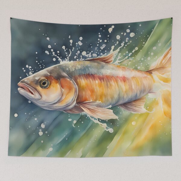 Item preview, Natural Fish in Wave designed and sold by CalmnessbyChoice.