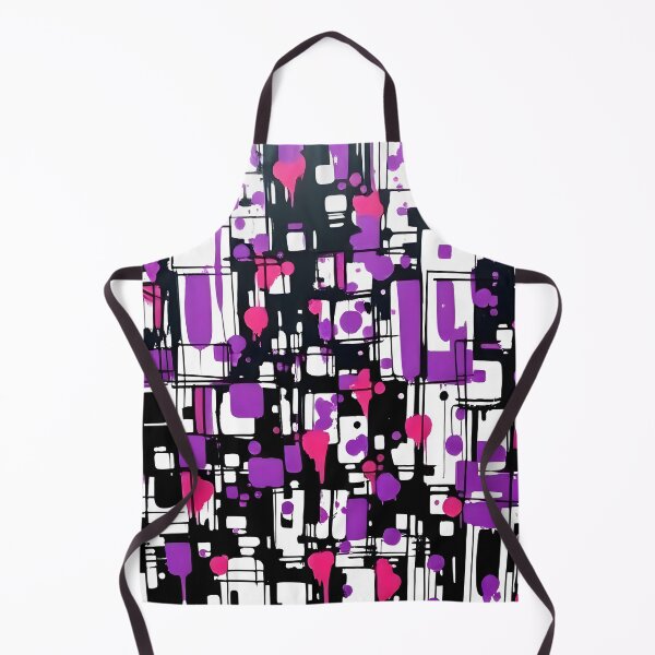 Artikelvorschau, Modernes abstraktes Muster in Neonviolett und Pink <3 entworfen und verkauft von CatManiaShop.