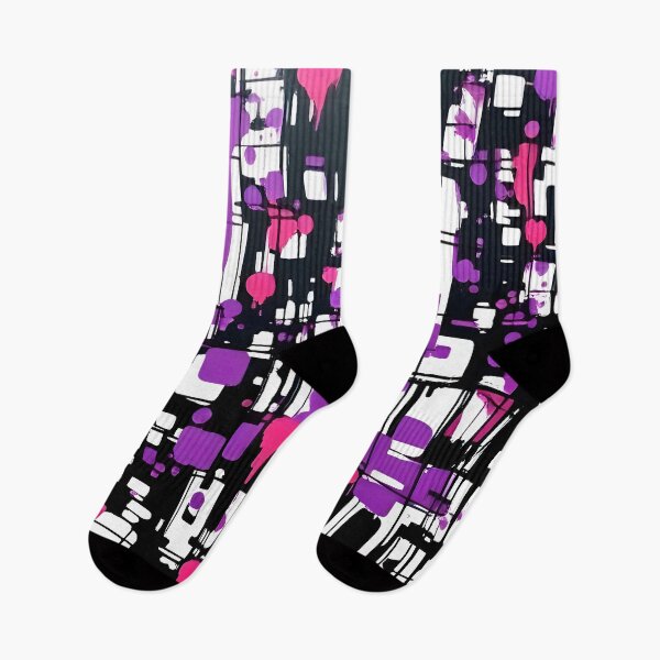 Item preview, Neon purple and pink modern abstract pattern <3 designed and sold by CatManiaShop.