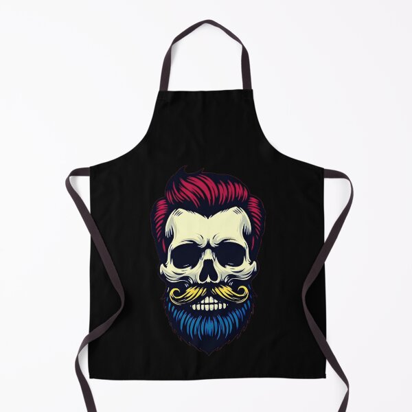 Item preview, Hipster barber skull designed and sold by MotivaChic.