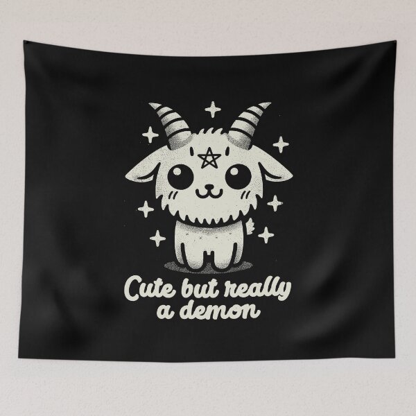 Item preview, cute but demon designed and sold by PAINTMONKEYS.