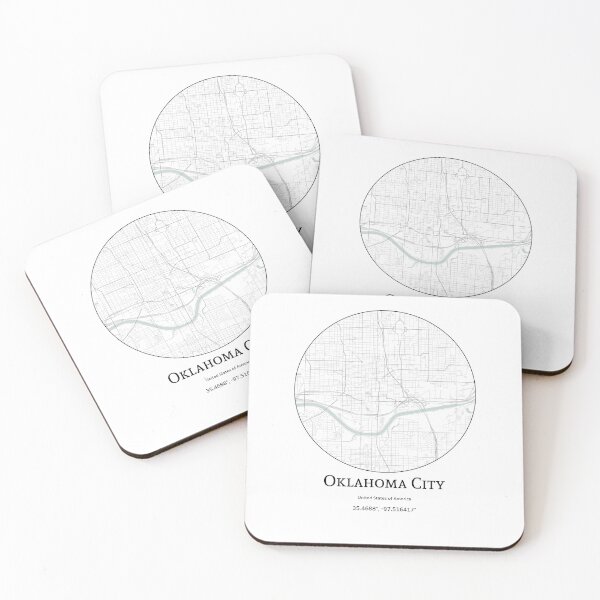 Item preview, Topografía de la ciudad de Oklahoma designed and sold by JohnnysHeath.