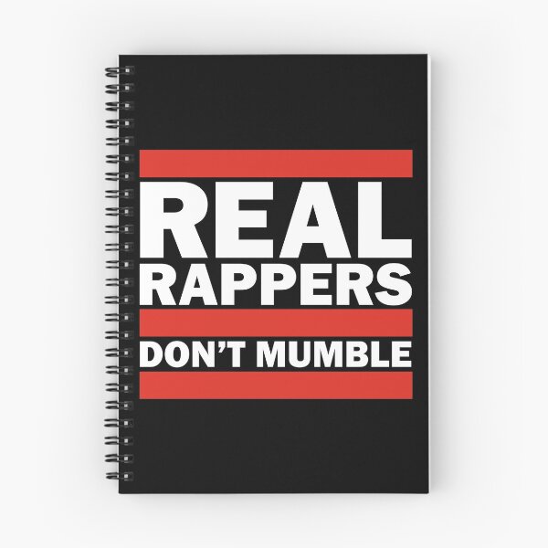 Item preview, Real Rappers Don't Mumble - Old School Hip Hop Rap T-Shirt designed and sold by DeadMonkeyShop.