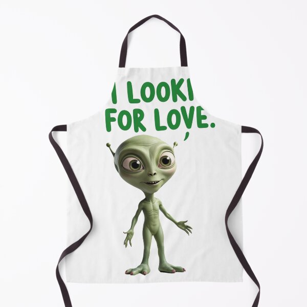 Item preview, Cute Alien Looking for Love Cartoon designed and sold by SewRed.