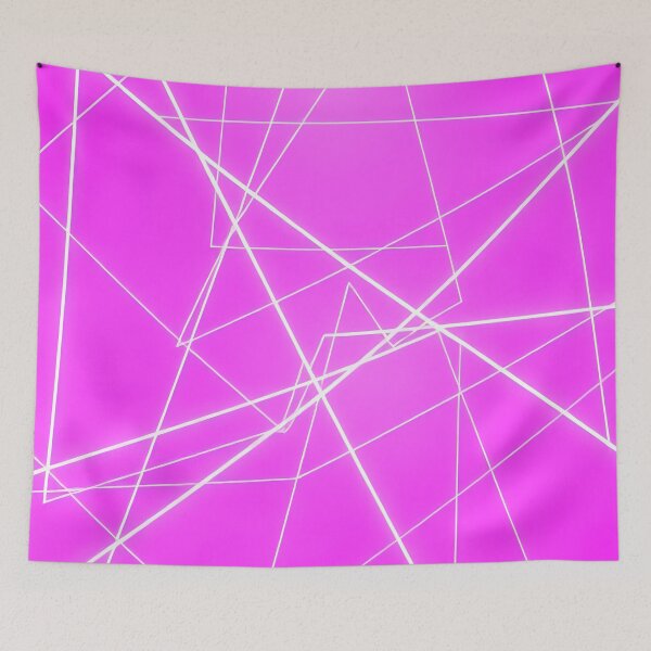 Item preview, Neon pink abstract line pattern :D designed and sold by CatManiaShop.