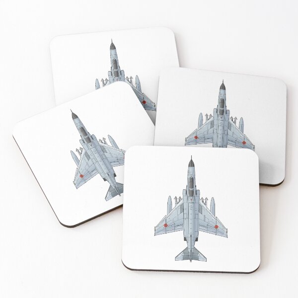 Item preview, JASDF F-4EJ Kai Phantom II  Fighter Jet AAM HD 4C Illustration designed and sold by MIL-ART-JPN.