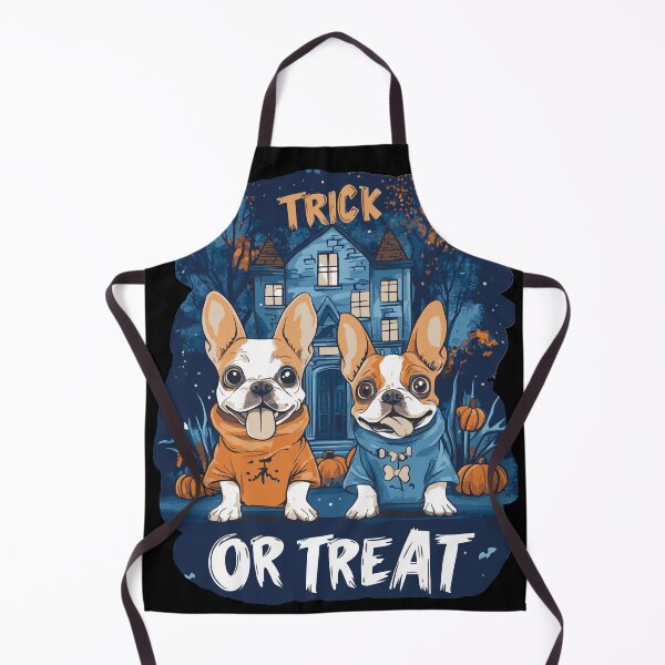 Item preview, French Bulldog Halloween - Trick or Treat French BullDog Pair designed and sold by Woof-Worthy-ART.