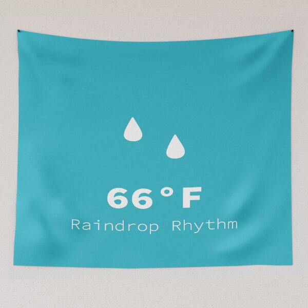 Item preview, Temperatures & Tempers: Nature's Moods Reflected, Raindrop Rhythm, Unique designed and sold by villacreativa.