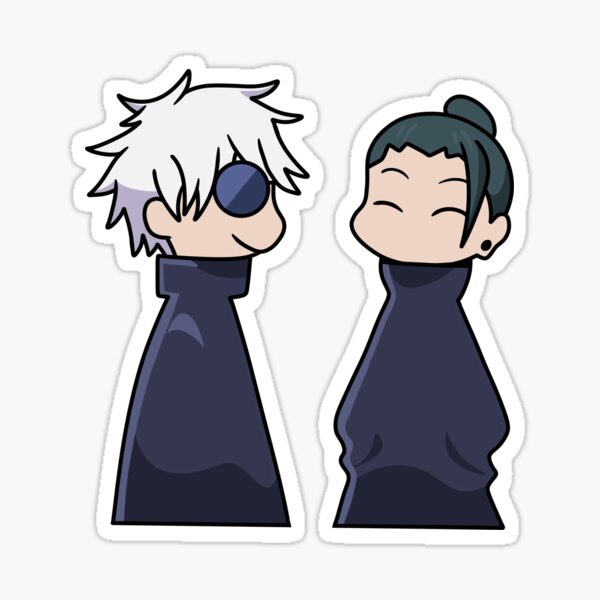 Item preview, Jujutsu k gojo and geto kawaii designed and sold by Diyanggostyle.