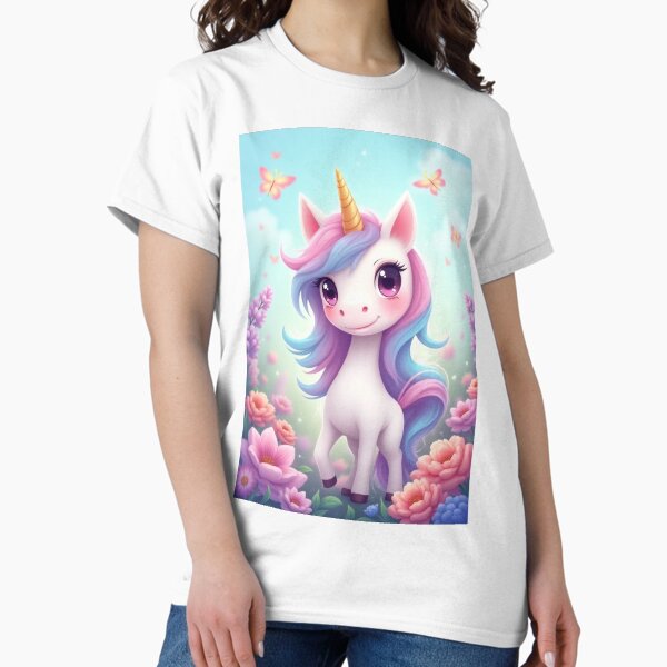 Item preview, Unicorn In A Garden T-Shirts & More designed and sold by PrintworthyArt.