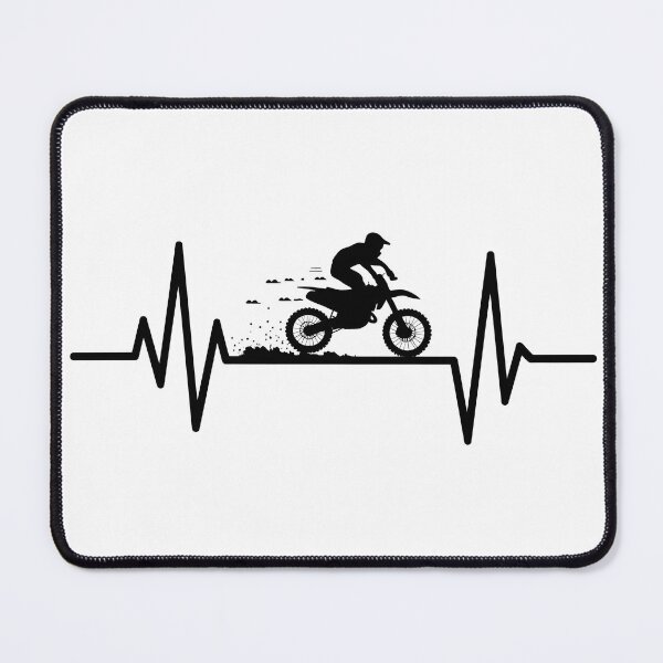 Item preview, Dirt Bike on ECG Waves designed and sold by 0utriders.
