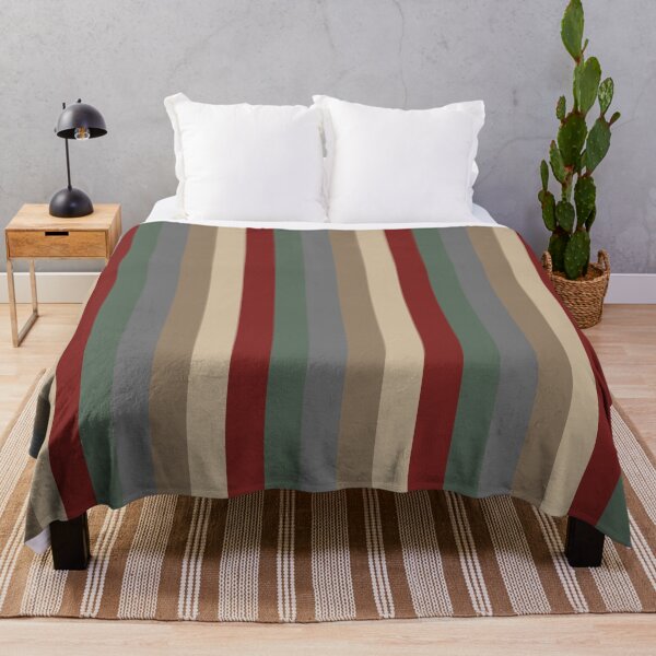 Item preview, Bold Vertical Stripes Christmas Festive Rustic Colors designed and sold by taiche.