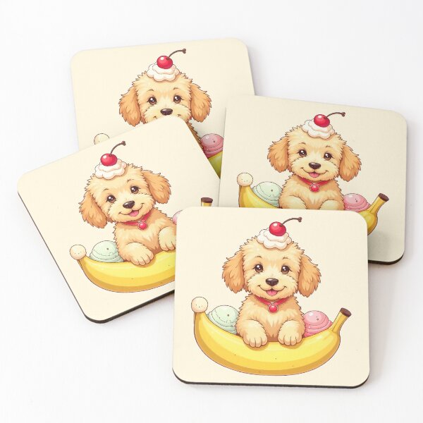 Item preview, Goldendoodle Banana Split Bliss designed and sold by WildlifeInc.