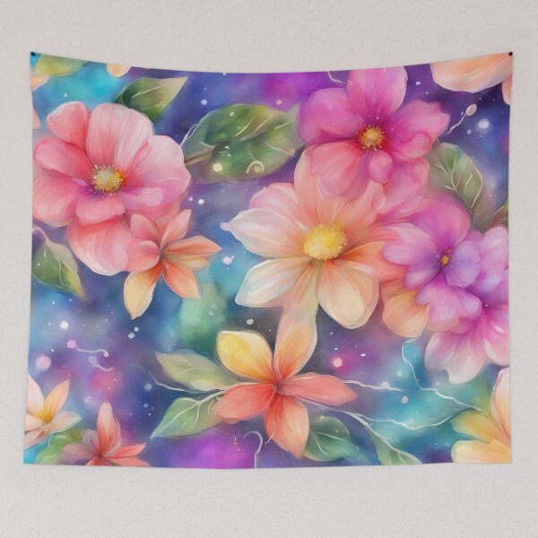 Item preview, Neon Flower Wall designed and sold by CalmnessbyChoice.
