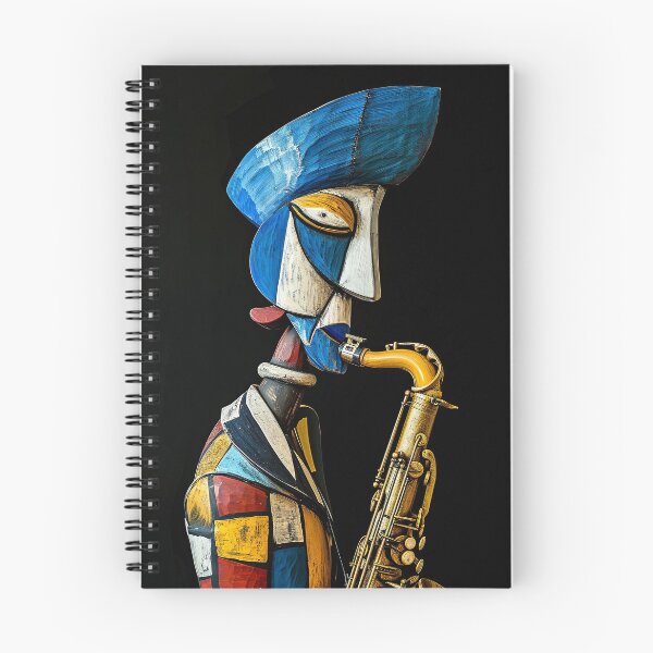 Item preview, Jazz Musician in Artistic Geometry and Bold Colors designed and sold by Piotrek0001.