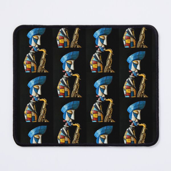 Item preview, Jazz Musician in Artistic Geometry and Bold Colors designed and sold by Piotrek0001.