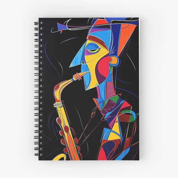 Item preview, Vibrant Abstract Art of Jazz Saxophonist designed and sold by Piotrek0001.